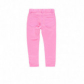 Pantaloni din denim Boboli pentru fete, roz Boboli 112960 2