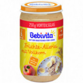 Porridge cu fructe și cereale integrale, borcan, 0,250 kg Bebivita 113553 