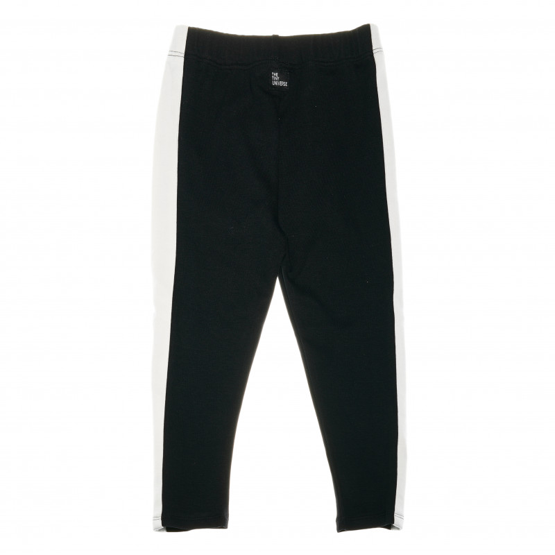 Pantaloni negri eleganți cu panglică de mătase pentru un băieți  113601