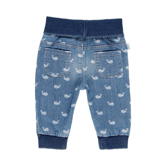 Pantaloni din denim pentru copii cu imprimeu Boboli 113678 2