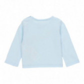 Tricou de bumbac pentru copii, cu imprimeu în albastru deschis Boboli 113698 2