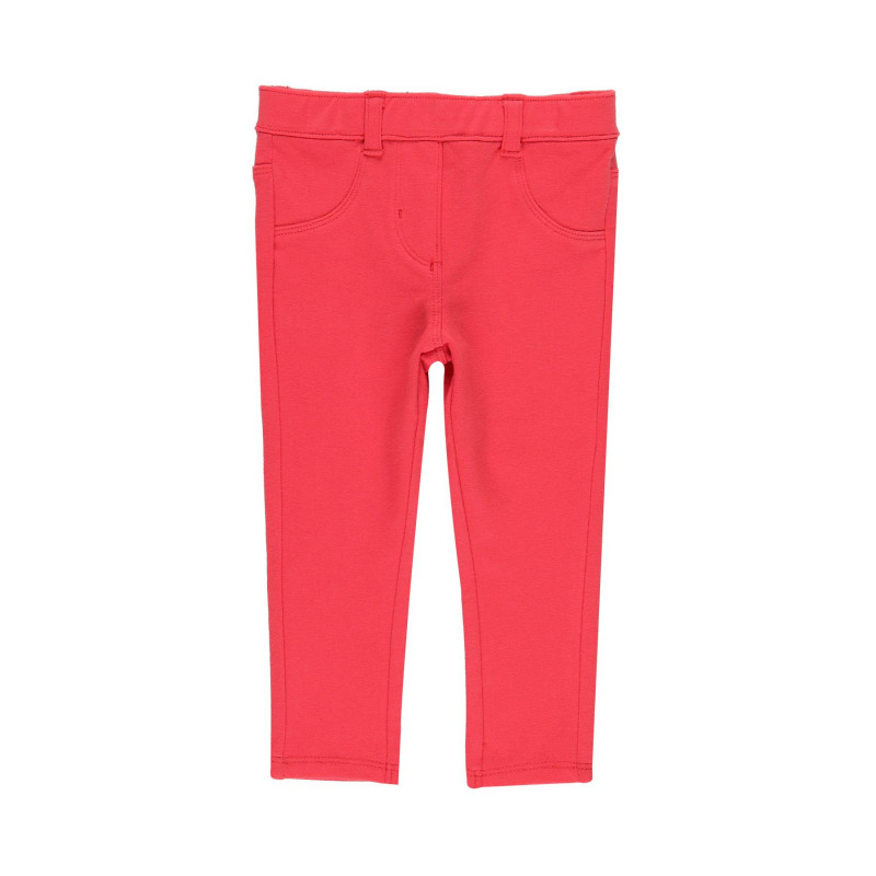 Pantaloni de fete din bumbac, roz  113778