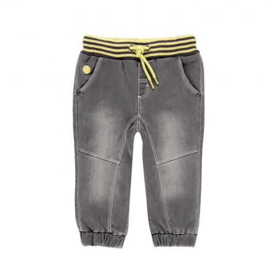 Pantaloni denim pentru băieți cu bandă elastică contrastantă  Boboli 113782 