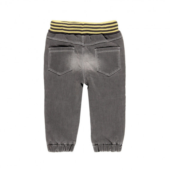 Pantaloni denim pentru băieți cu bandă elastică contrastantă  Boboli 113783 2