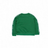 Bluză de fete cu accent pe mâneci, verde Boboli 113859 2