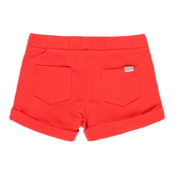 Pantaloni scurți din bumbac pentru fete, roșii Boboli 113903 2