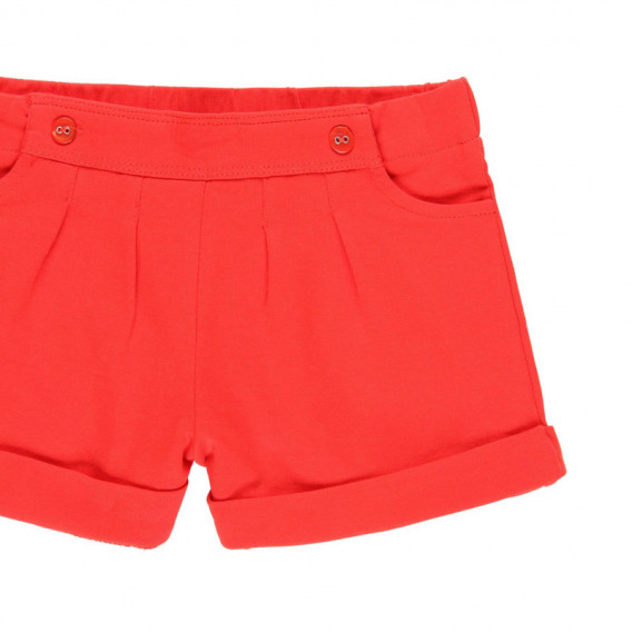 Pantaloni scurți din bumbac pentru fete, roșii Boboli 113904 3