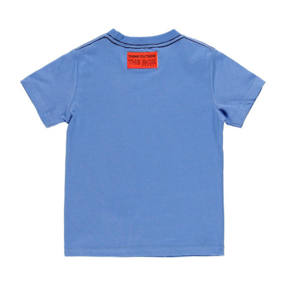 Tricou de bumbac pentru băieți Boboli cu imprimeu "23", albastru Boboli 113965 2