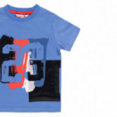 Tricou de bumbac pentru băieți Boboli cu imprimeu "23", albastru Boboli 113966 3