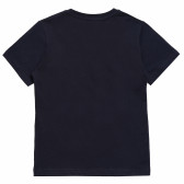 Tricou de bumbac pentru băieți etichetat „Bright”, negru Acar 114422 4