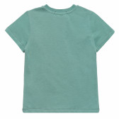 Tricou de bumbac de băieți cu imprimeu NYC, verde Acar 114450 4
