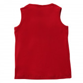 Set de bluză fără mâneci si  pantaloni scurți pentru fete, roșu și negru Acar 114500 4