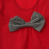 Set de bluză fără mâneci si  pantaloni scurți pentru fete, roșu și negru Acar 114502 6
