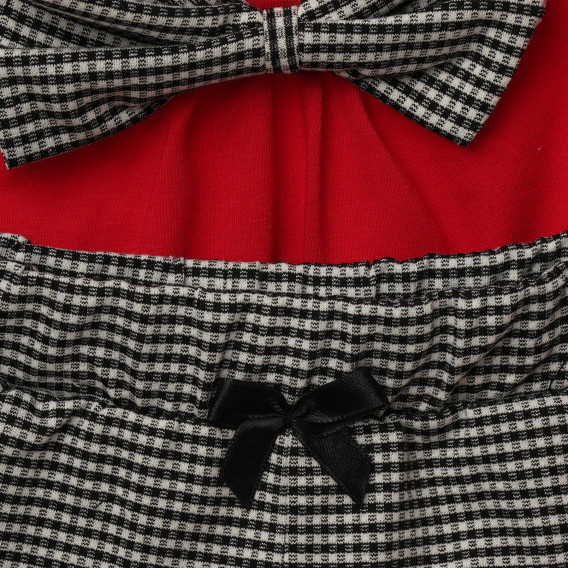 Set de bluză fără mâneci si  pantaloni scurți pentru fete, roșu și negru Acar 114503 7