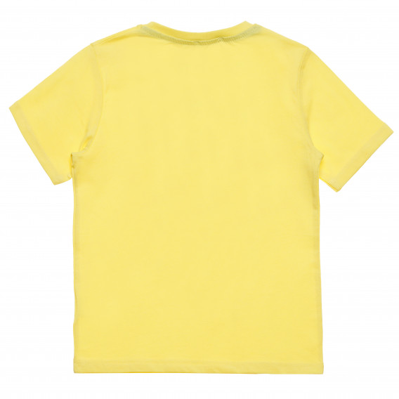 Tricou de  băieți cu eticheta "Misiune pe Marte", galben Acar 114514 4