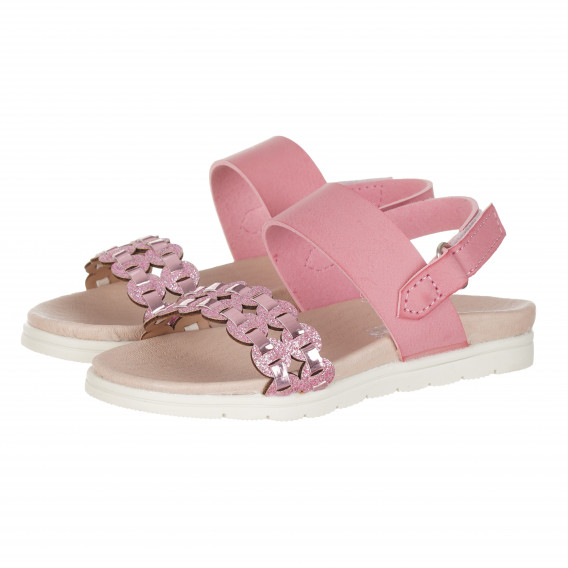 Sandale pentru fete cu curea împletită, roz Star 114638 