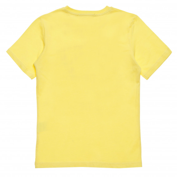Tricou de bumbac pentru băieți cu eticheta "Bright", galben Acar 114796 4