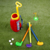 Mini set de golf cu un sac de crose și mingi King Sport 114863 5