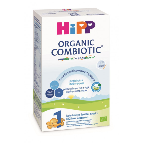 BIO Lapte pentru sugari Combiotic 1, cutie 300 g Hipp 114894 