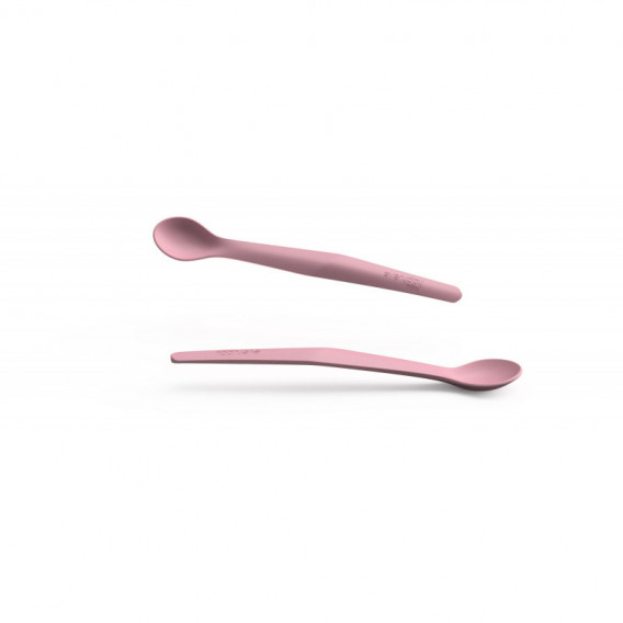 Lingură de silicon de culoare roz - 2 buc Everyday baby 114993 2