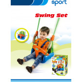 Leagăn pentru copii cu centură de siguranță și curele King Sport 115145 6