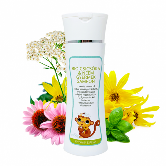 Șampon organic pentru copii cu anghinare și Neem, 150 ml BIOLA 115316 