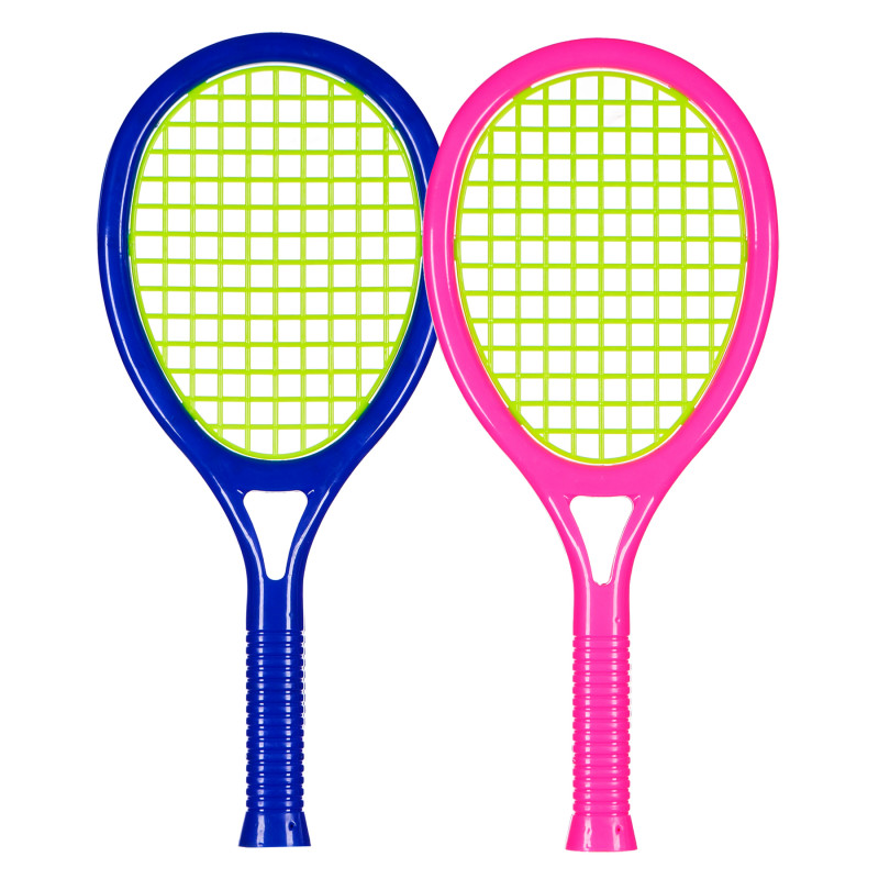 Set de 2 rachete de tenis colorate cu o minge și o pasăre  115324
