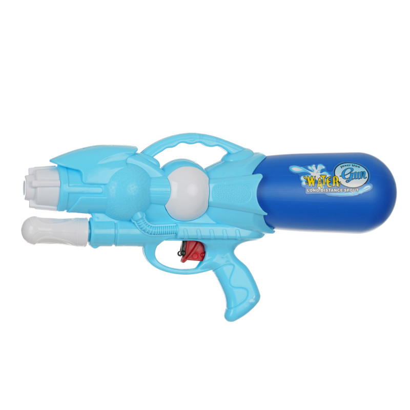 Pistol de apă cu pompă, albastru - 33 cm  115395