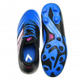 Încălțăminte de fotbal în albastru și negru, cu margini albe pentru băieți Adidas 115962 3