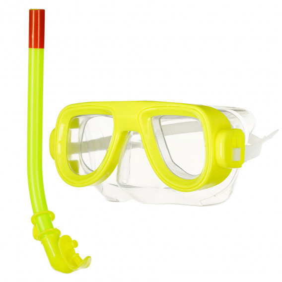 Set de înot - mască și snorkel, galben HL 116169 