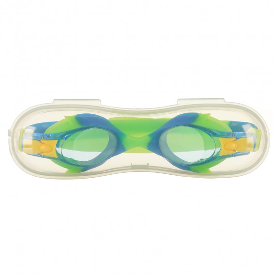 Ochelari de înot cu cutie de depozitare, verde / albastru HL 116193 