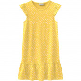 Rochie din bumbac imprimate pentru fete, galbenă Name it 116485 