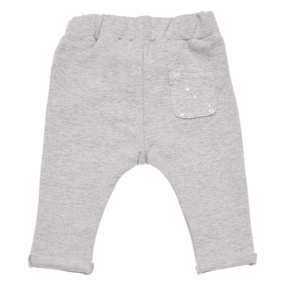 Pantaloni pentru copii, gri cu panglică Idexe 116706 2