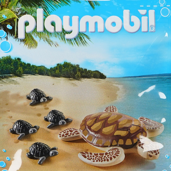 Piese de construcție Broască țestoasă cu broscuțe mici, 5 bucăți Playmobil 116814 4