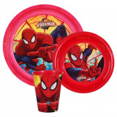 Set de 3 bucăți din polipropilenă cu imagine Spiderman Spiderman 116885 3