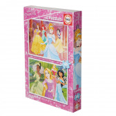 2 în 1 Puzzle pentru copii Disney Princess Disney Princess 116901 3