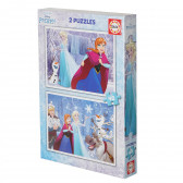  Puzzle 2-in-1 pentru copii din 48 de piese Frozen Frozen 116904 3