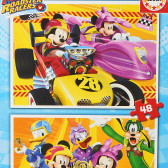 Mickey Mouse 2 în 1 Puzzle pentru copii Mickey Mouse 116927 5