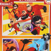 2 în 1 puzzle Incredibilii pentru copii Incredibles 116936 5