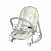 Scaun rabatabil mecanic pentru bebeluși, gri deschis Lorelli 116991 