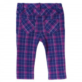 Pantaloni pentru copii, carouri roz și albastre Birba 117049 3