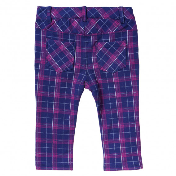 Pantaloni pentru copii, carouri roz și albastre Birba 117049 3
