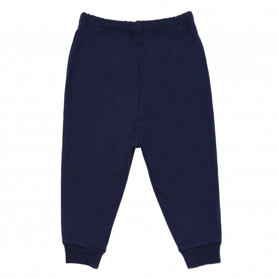 Pantaloni de bumbac pentru băieți, bleumarin Idexe 117150 2