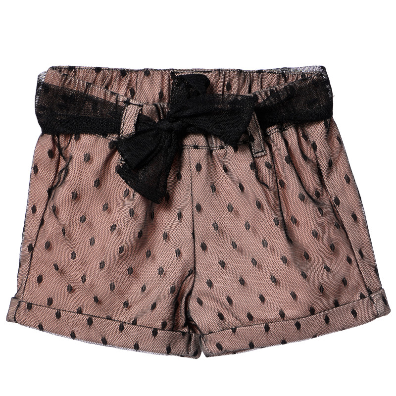 Pantaloni scurți pentru copii, roz / negru  117238