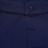 Pantaloni de bumbac pentru băieți, albaștri cu nasture Birba 117245 4