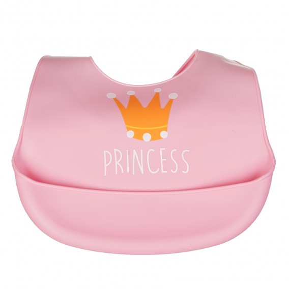 Babețică siliconică de culoare roz Princess cu coroană Inter Baby 117469 2
