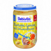 Piure de cartofi și legume cu carne de porc, borcan 250g Bebivita 117602 