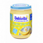 Piure de iaurt cu fructe - banane, borcan 190g Bebivita 117612 