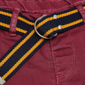 Pantaloni pentru copii, roșii cu curea Idexe 117811 3
