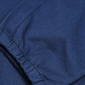 Pantaloni de bumbac pentru băieți, albaștri cu elastice la gleznă Idexe 117814 3